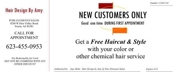 New Customer Free Cut Special